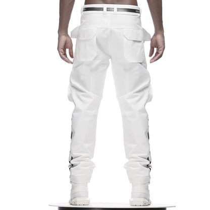 Futuristic Design Warrior Hardshell Pants With Multi-Pocket Design For men