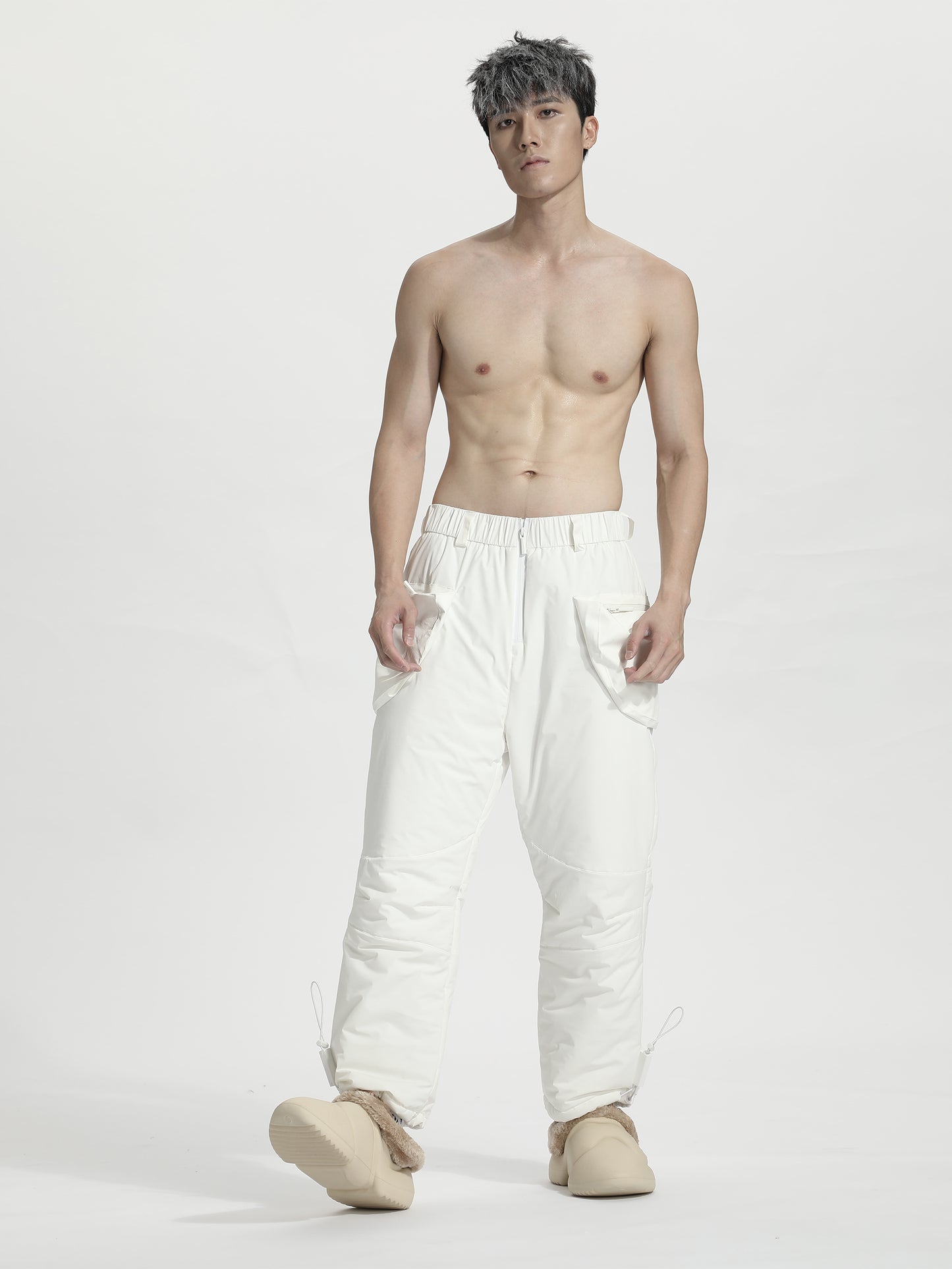 Loose/Relaxed Fit Warrior Fleece / Cotton Pants With Durable Ripstop For men