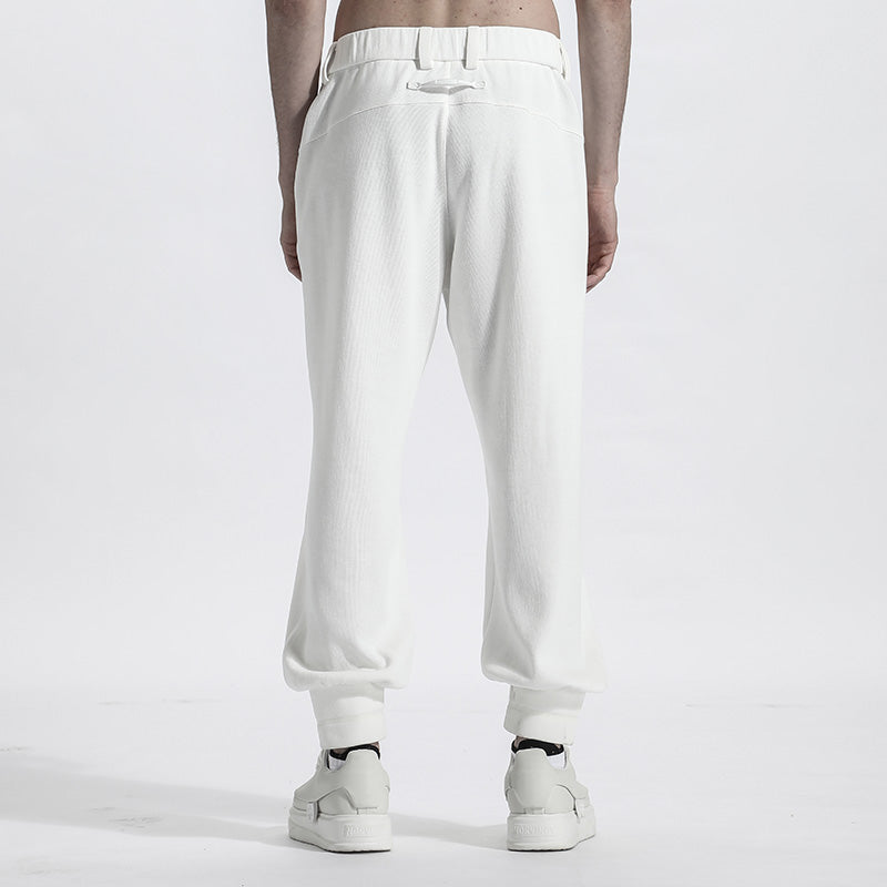 Futuristic Design Warrior Sweatpants With Elastic Waistband For men