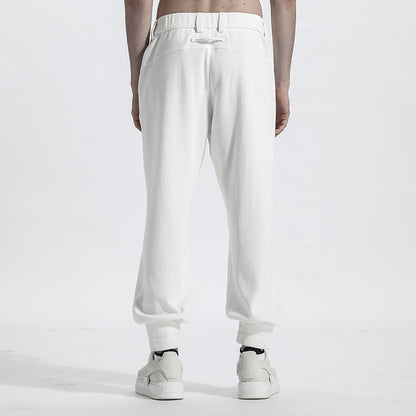 Futuristic Design Warrior Sweatpants With Elastic Waistband For men