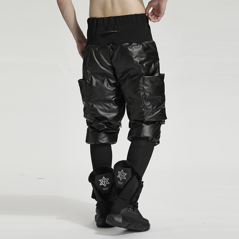 Streetwear Warrior Fleece / Cotton Pants With Elastic Waistband For men