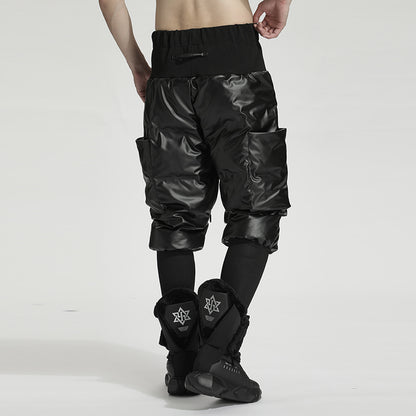 Streetwear Warrior Fleece / Cotton Pants With Elastic Waistband For men