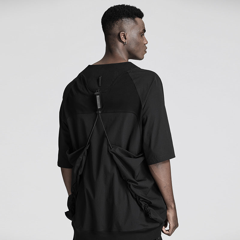 Patchwork panel Warrior T-Shirts With Durable Ripstop For men