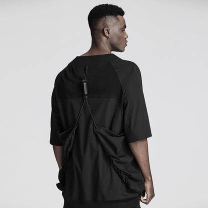Patchwork panel Warrior T-Shirts With Durable Ripstop For men