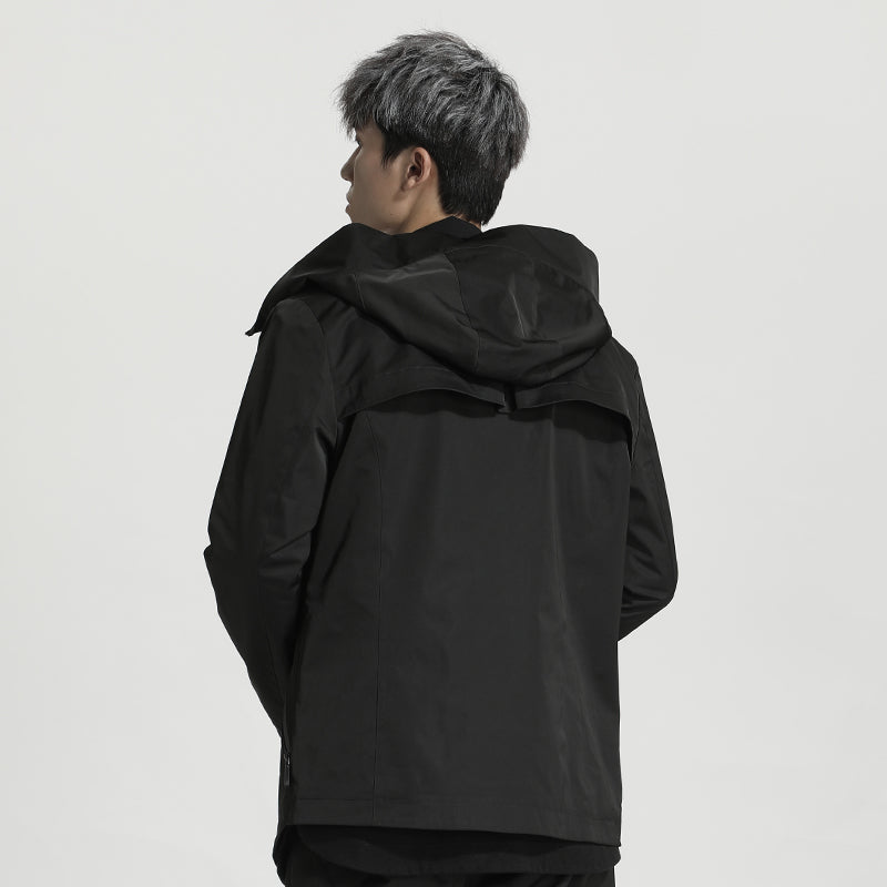 Longline Warrior Windbreakers With Magnetic Buckles For men
