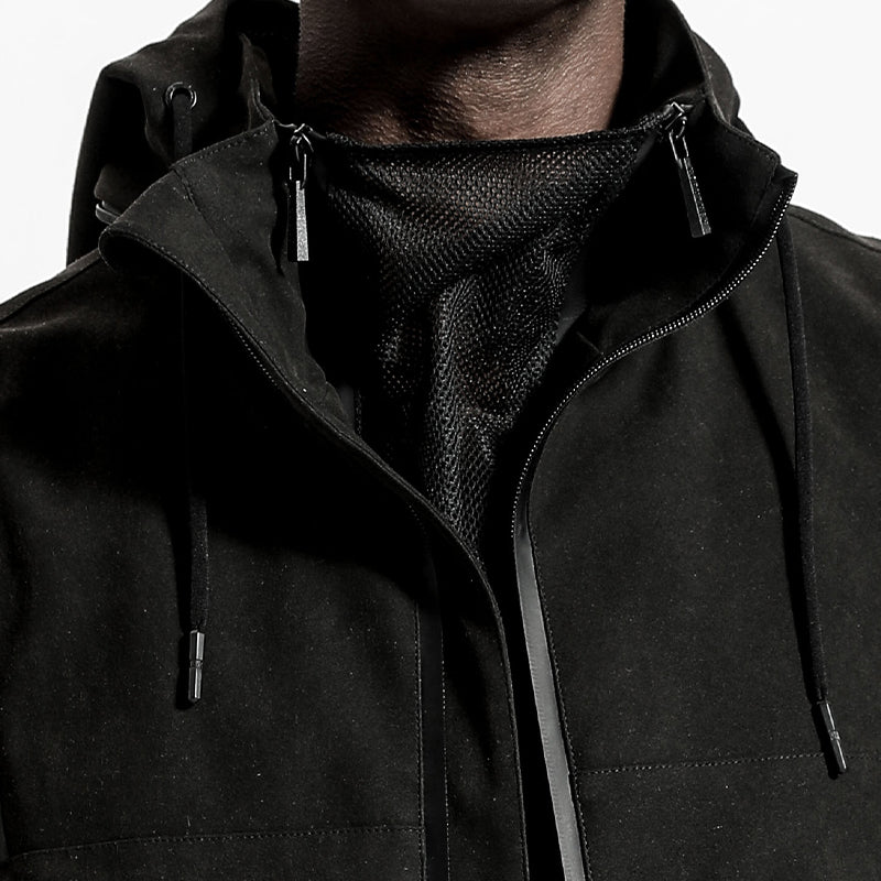 Cropped Length Warrior Jackets With Multi-Pocket Design For men