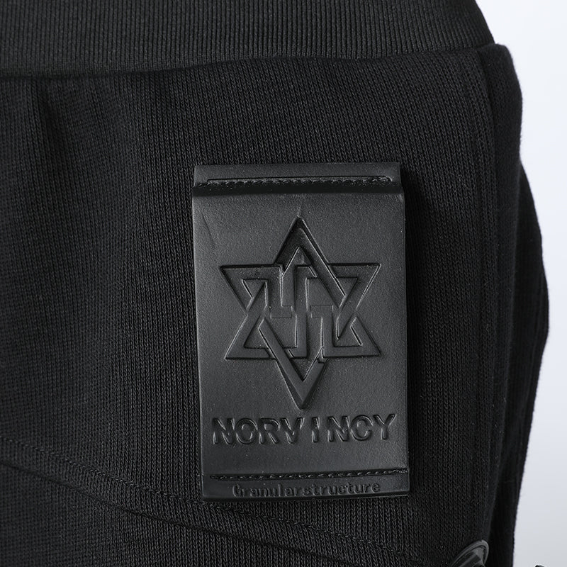 Patchwork panel Warrior joggers With Elastic Waistband For men