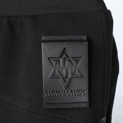 Patchwork panel Warrior joggers With Elastic Waistband For men