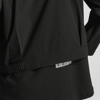 Cropped Length Warrior Jackets With Magnetic Buckles For men