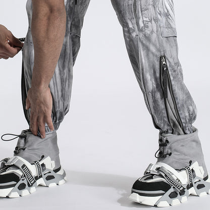 Patchwork panel Warrior joggers With Durable Ripstop For men