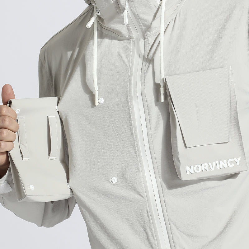 Utilitarian Warrior Jackets With Multi-Pocket Design For men