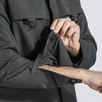 Minimalist Warrior Shirts With Adjustable Drawstring For men