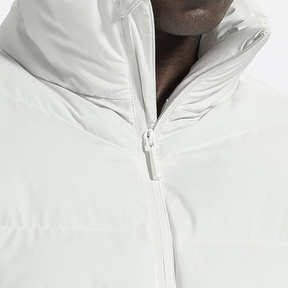 Cropped Length Warrior Padded Jackets With Two-Way Zipper For men