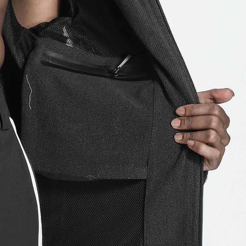 Futuristic Design Warrior Jackets With Two-Way Zipper For men