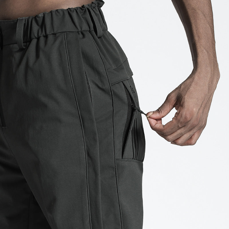 Patchwork panel Warrior Down Pants With Lightweight Insulation For men