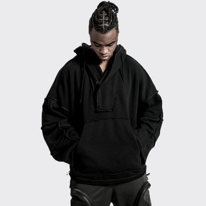 Minimalist Warrior Hoodies & Sweatshirts With Ribbed Cuffs/Hem For men