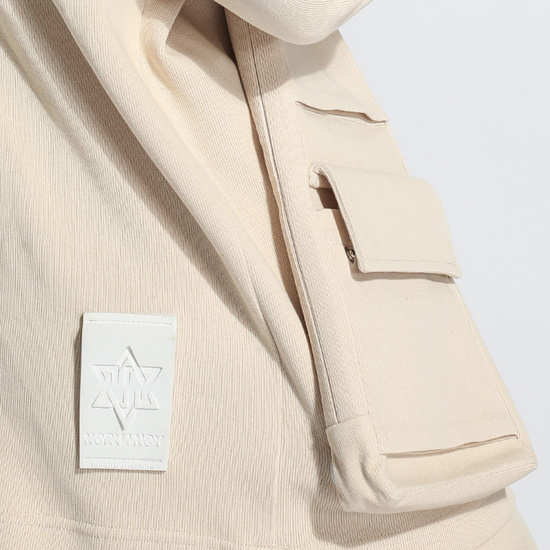 Utilitarian Warrior Hoodies & Sweatshirts With Multi-Pocket Design For men