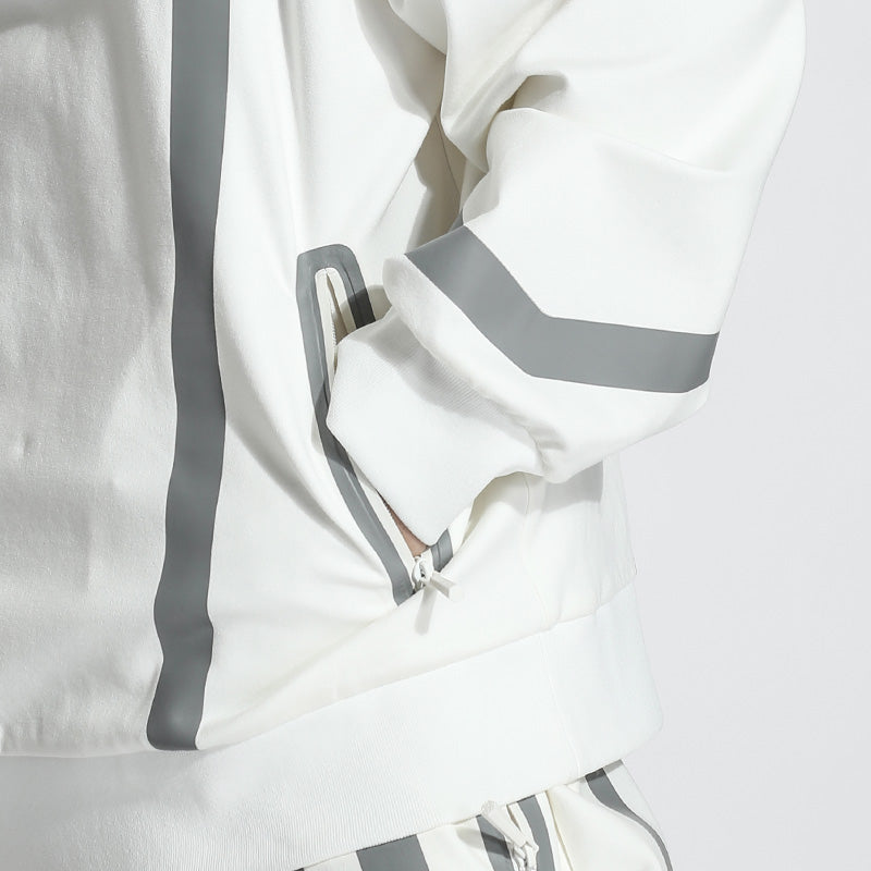 Futuristic Design Warrior Hoodies & Sweatshirts With Ribbed Cuffs/Hem For men