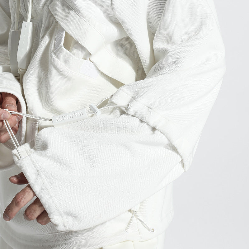 Futuristic Design Warrior Hoodies & Sweatshirts With Ribbed Cuffs/Hem For men