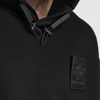 Patchwork panel Warrior Hoodies & Sweatshirts With Adjustable Drawstring For men