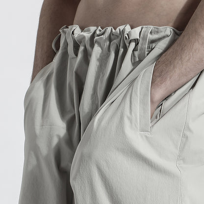 Minimalist Warrior Shorts With Elastic Waistband For men