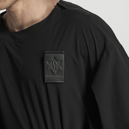 Tactical Warrior T-Shirts With Ribbed Cuffs/Hem For men