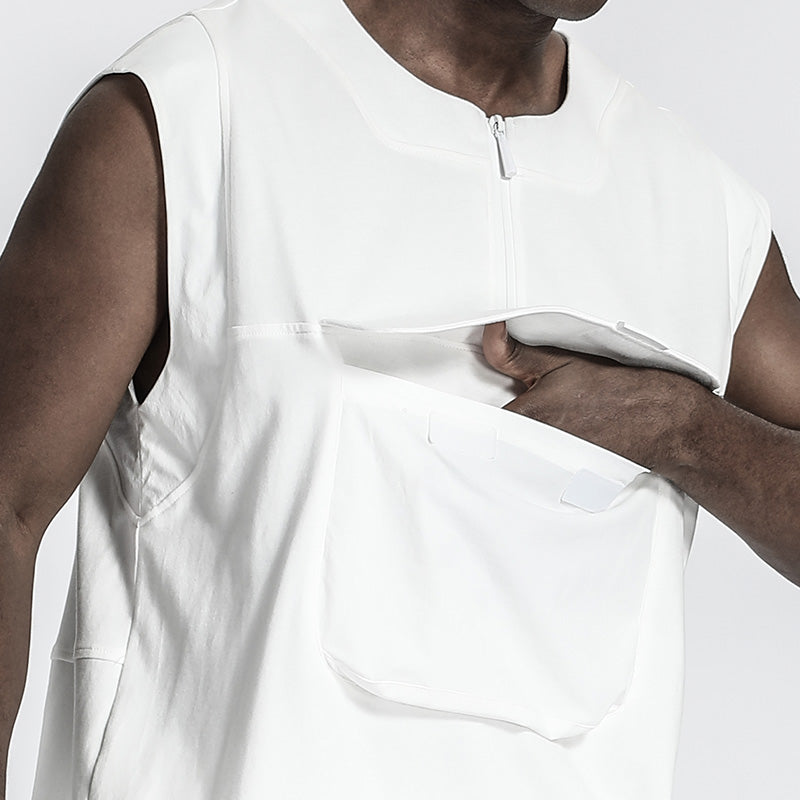 Patchwork panel Warrior Tank Tops (Sleeveless Tops) With Durable Ripstop For men