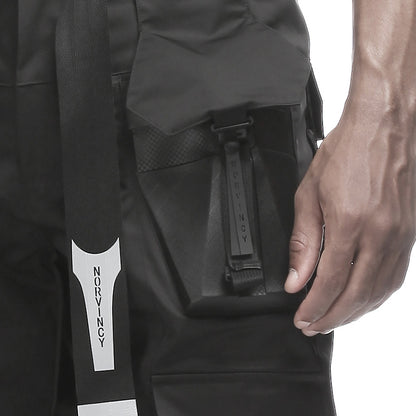 Futuristic Design Warrior Hardshell Pants With Multi-Pocket Design For men