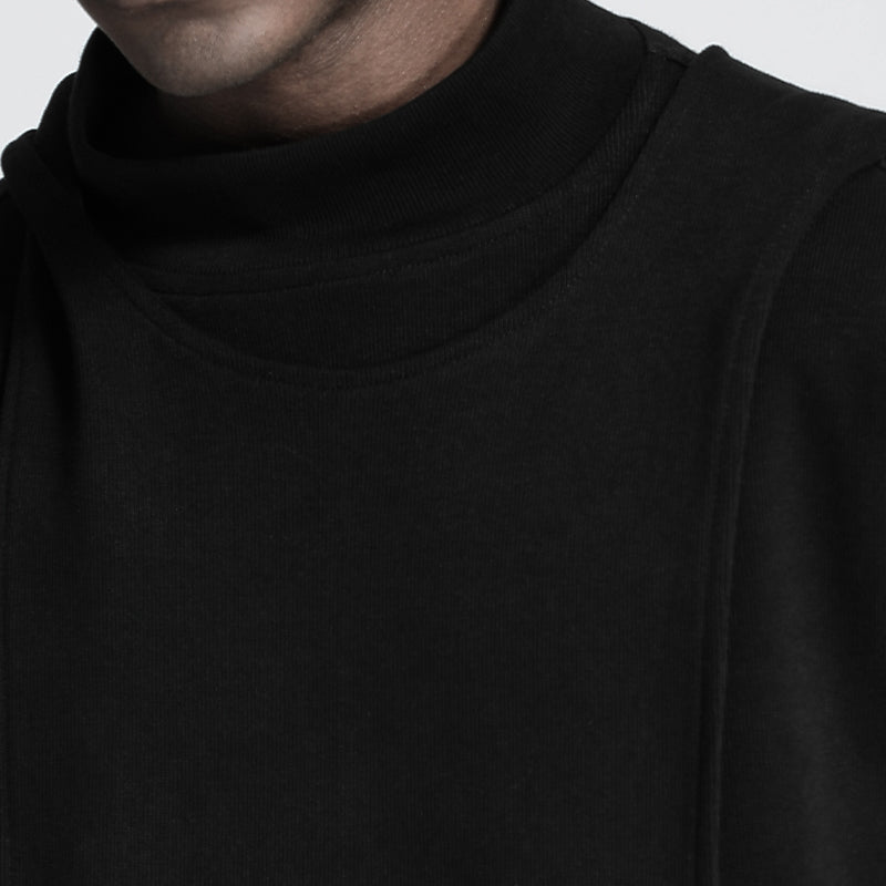 Patchwork panel Warrior Knitwear With Multi-Pocket Design For men