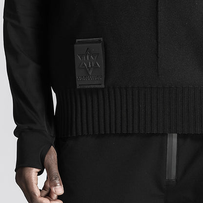 Futuristic Design Warrior Knitwear With Breathable Mesh For men