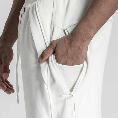 Minimalist Warrior Sweatpants With Adjustable Drawstring For men