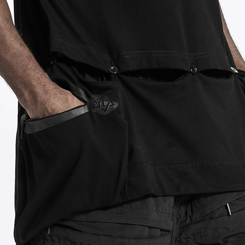 Patchwork panel Warrior Tank Tops (Sleeveless Tops) With Durable Ripstop For men
