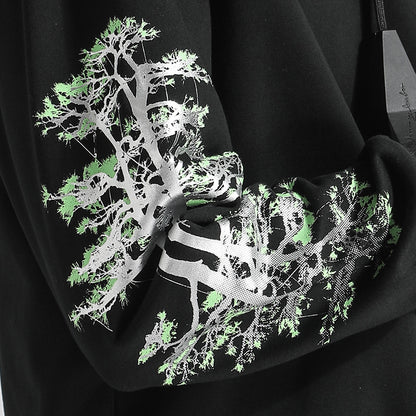 Avant-Garde Warrior Hoodies & Sweatshirts With Ribbed Cuffs/Hem For men