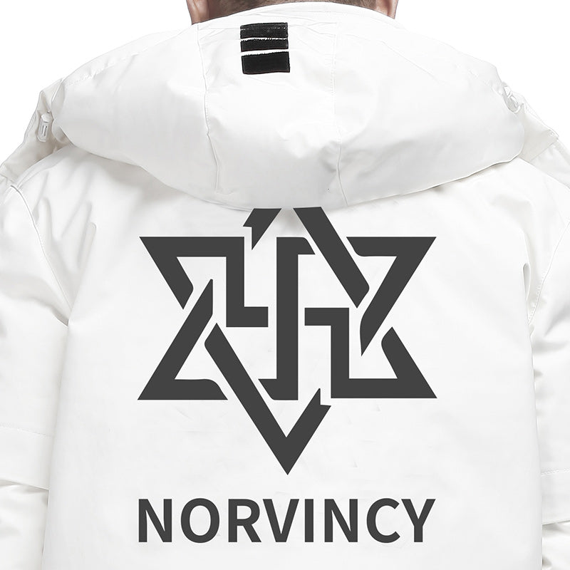 Futuristic Design Warrior Down Jackets With Multi-Pocket Design For men