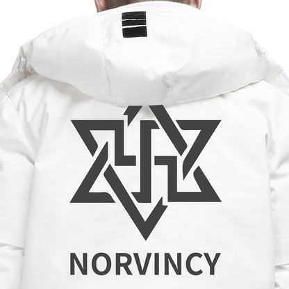 Futuristic Design Warrior Down Jackets With Multi-Pocket Design For men