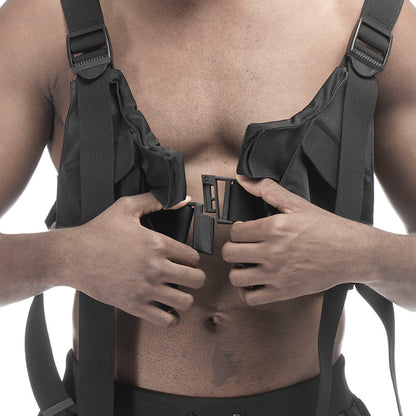 Cyberpunk Aesthetic Warrior Vests With Multi-Pocket Design For men