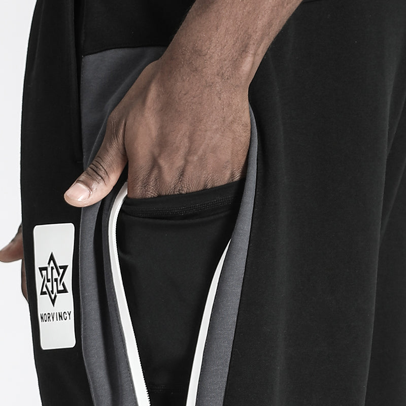 Avant-Garde Warrior Sweatpants With Adjustable Drawstring For men