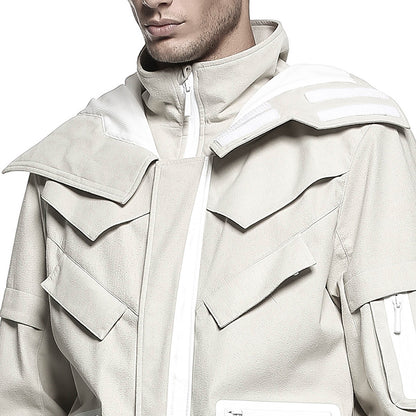 Longline Warrior Coats With Two-Way Zipper For men