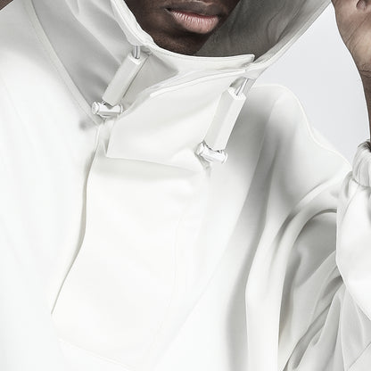 Patchwork panel Warrior Hoodies & Sweatshirts With Adjustable Drawstring For men