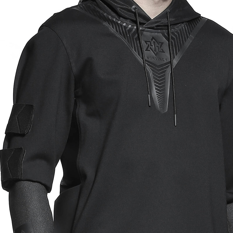 Techwear Style Warrior Hoodies & Sweatshirts With Windproof For men