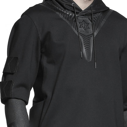 Techwear Style Warrior Hoodies & Sweatshirts With Windproof For men