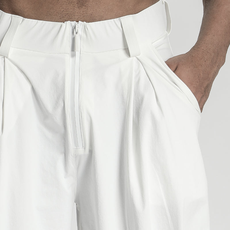 Minimalist Warrior Shorts With Elastic Waistband For men