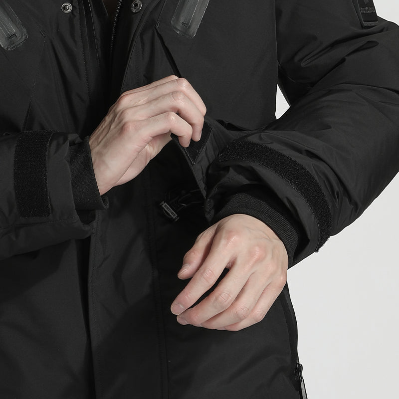 Tactical Warrior Down Jackets With Two-Way Zipper For men