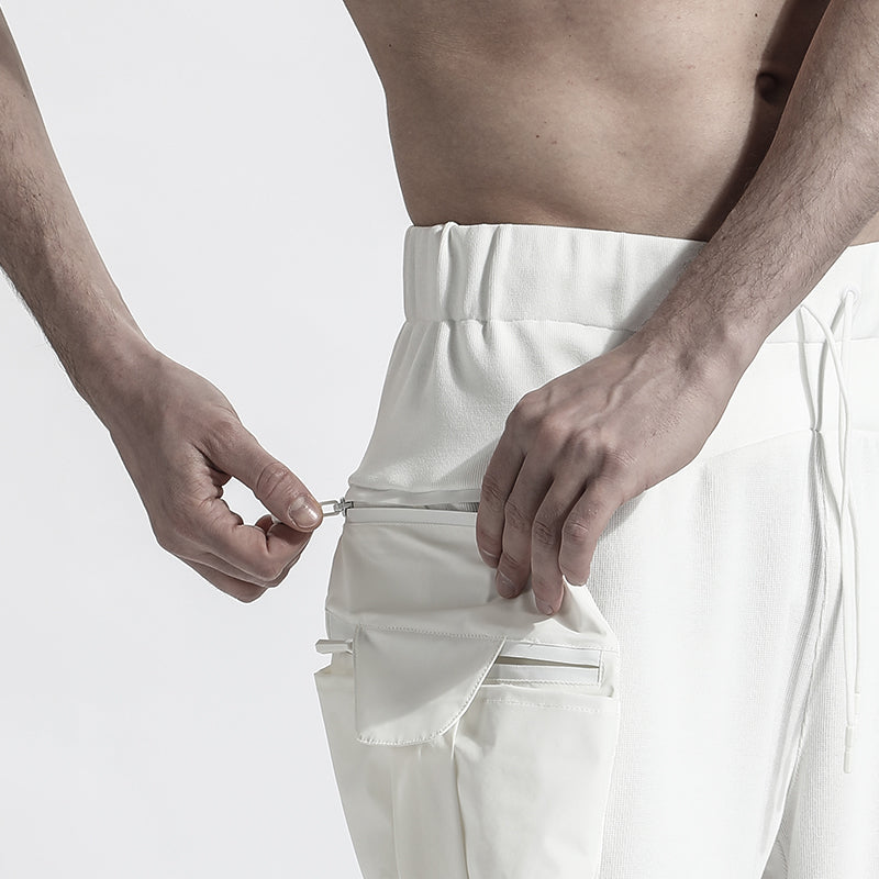 Minimalist Warrior Sweatpants With Elastic Waistband For men