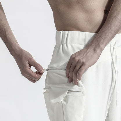Minimalist Warrior Sweatpants With Elastic Waistband For men