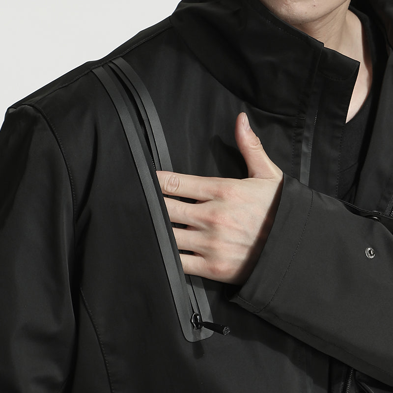 Minimalist Warrior Windbreakers With Hidden Pocket For men