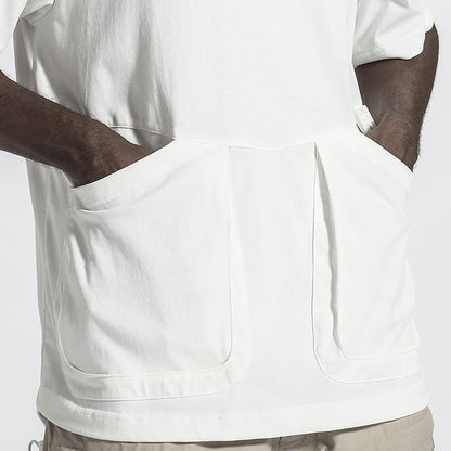 Utilitarian Warrior T-Shirts With Multi-Pocket Design For men