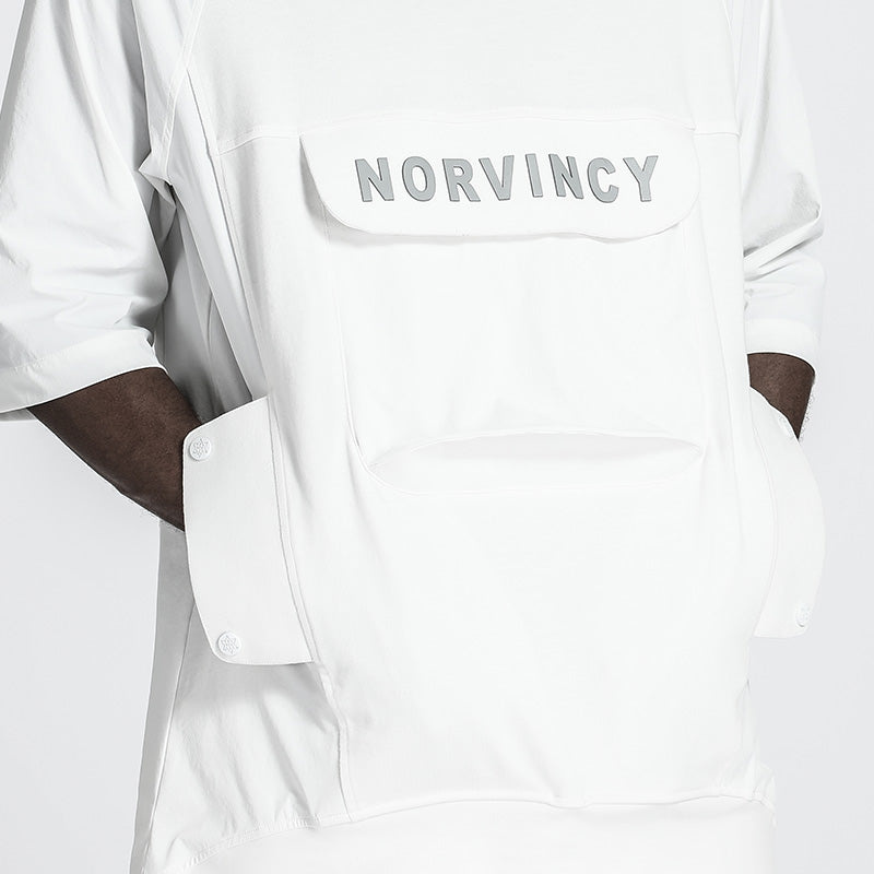 Patchwork panel Warrior T-Shirts With Durable Ripstop For men