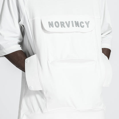 Patchwork panel Warrior T-Shirts With Durable Ripstop For men