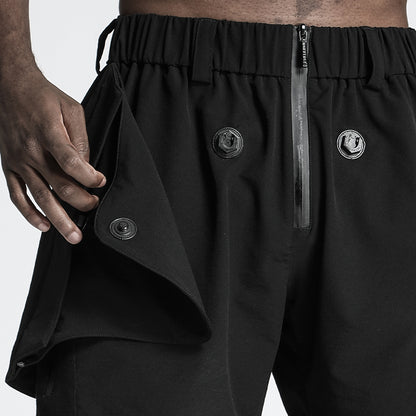 Utilitarian Warrior Shorts With Multi-Pocket Design For men